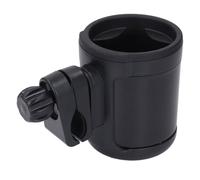 TARSHYRY Foldable Double Cup Stroller Cup Holder, 360 Degree Rotatable Drink Holder Bottle Holder for Scooter Bike, Foldable, Anti Slip Pad, More Storage Space, Silicone Pad Prevents