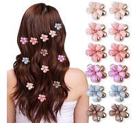 TARSHYRY Hair Clips, Cute Claw Clips Hair Claws, Available in 12 Various Tones, Combining Style, Functionality with 12pcs for Women Girls Small for Nonslip