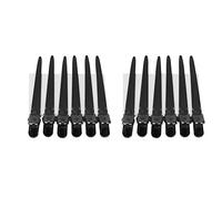 TARSHYRY Hair Clips For Styling, Hairpins 12pcs 9cm Color Steel Duck Billed Hair Clips with High Tension Spring Grip For Sectioning Salon and Home Hairdressing (Black)