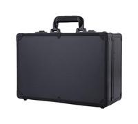 TARSHYRY Hairdressing Makeup LOCKBOX Large Capacity Tool Storage Bag Password Lock Multi-Functional Storage Toolbox for Beauty KIT Suitcase (Black)