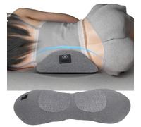 TARSHYRY Heated Lumbar Pillow for Sleeping, Memory Foam USB Connected Heating Pillow for Back Relief, Supportive Bed Rest Pillow with 3 Gears for Home, Office Use, Ideal for Stomach (Grey)