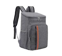 TARSHYRY Insulated Cooler Backpack Leakproof 18L Large Capacity Thermal Lunch Backpack for Outdoor Picnics Camping Beach Travel Office Black Grey Dark Blue (Grey)