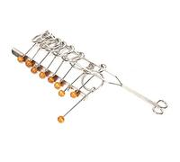 TARSHYRY Intellectual Unlocking Toy Stainless Steel Wood Bead Brain Puzzle Game 22cm