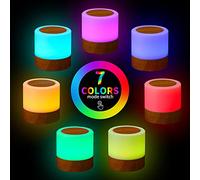 TARSHYRY Lampara para Bebes De Noche, Led Lamp 3W with Remote Control Color Changing Lamp for Nursery, Bedside, Sleep