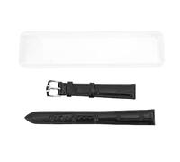 TARSHYRY Leather Watch Band Pattern Rain Proof Black Luxury Replacement Strap for Men Women Automatic Quartz Smartwatches (14x12)