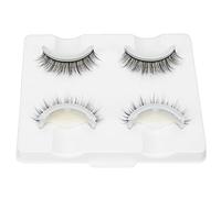TARSHYRY Magnetic Thick 3D Eyelashes 4pcs Glue Girls Women Makeup Cosmetics Accessories (3D-01)