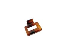 TARSHYRY Medium Hair Claw Clips Hair Styling Accessories Rectangle Claw Clips for Women Girls Strong Grip Non Slip for Daily Use Travel Work Acrylic Material (Amber square gripper)