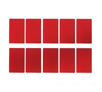 TARSHYRY Metal Business Card Blanks, Metal Business Cards 50PCS Aluminum Name Engraving 2.1x3.4in for Company's Culture and Personal Demeanor (Red)