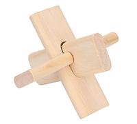 TARSHYRY Mind Puzzle, Lock Puzzle Patience Training Intelligent Brain Teaser Jigsaw Lock Unlocking Toy Wooden Toy