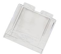 TARSHYRY Money Saving Box, Clear Money Box Transparent Plastic Building Block Design Rectangular Saving Bank for Kids Boys Girls (8.9x8.9x9.2cm / 3.5x3.5x3.6in)