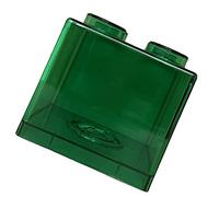 TARSHYRY Money Saving Box, Clear Money Box Transparent Plastic Building Block Design Rectangular Saving Bank for Kids Boys Girls (8.9x8.9x9.2cm / 3.5x3.5x3.6in)