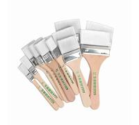 TARSHYRY Oil Paint Brushes, Paint Brushes For Acrylic Painting 12pcs / Set with Smooth Wooden Handles Basting Brush For Oil Painting and Project (White)