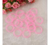 TARSHYRY Pacifier Holder, 20pcs Pacifier Clip Mam Pacifier Clip Safe O Rings Dummy Pacifier Chain Clips Adapter for Baby Pacifier (Pink)