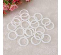 TARSHYRY Pacifier Holder, 20pcs Pacifier Clip Mam Pacifier Clip Safe O Rings Dummy Pacifier Chain Clips Adapter for Baby Pacifier (White)