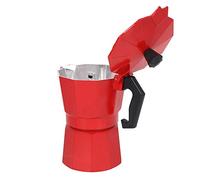 TARSHYRY Percolator Coffee Pot, Mocha Pot 300ML 6 Cup Capacity Aluminum Coffee Machine Small Maker Percolator for Home Camping Travel Use (Red)