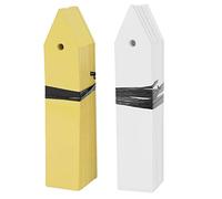 TARSHYRY Plant Labels, Flower Pot Tags Markers Gardening Deal Garden Labels with 100pcs PVC Material for Outdoor Plants Pot Plant Flowers Vegetable Nursery Seed Sign (White, Yellow)