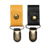 TARSHYRY Pocket Hat Cap Retainer Clips Durable Travel Hat Holder PU Leather Clips for Outdoor Travel Accessories Hands Free Convenient (01)