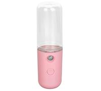 TARSHYRY Portable Nano Facial Steamer, Mini Mist Sprayer 50ml Visual Water Tank Moisturizing&Hydrating for Face (Pink)