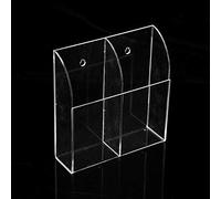 TARSHYRY Remote Control Organizer Clear Desk Storage Box for Living Room Bedroom Office, Home DVD TV Cell Phone Stand Holder Acrylic Storage Box