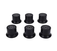TARSHYRY Rolling Seat Trolley Wheels Durable Rubber Sliding Seat Bracket Rollers For Home Gym Blaze Elite Motivator 2 Pr1000 Replacement Parts 6pcs Set 4.5x3.5cm