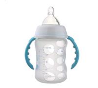 TARSHYRY Silicone Bottle Covers, Silicone Sleeve 8.5x5.7x5.7cm Bottle Covers for Travel Baby (White)