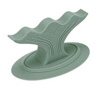 TARSHYRY Silicone Nail Art Finger Rest Whale Tail Design with Strong Suction Cup Base Non Slip Widened Thickened Universal Finger Size Compatibility for Professional and Home Manicure (Green)