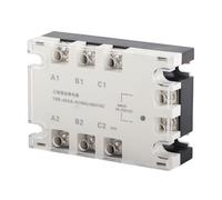 TARSHYRY Solid State Relay, 3 Phase Protection Relay 3 Phase 40A AC AC Solid State SSR Input 90-250VAC, 24V Load 24-480VAC TSR-40AA H