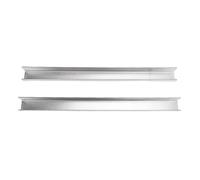 TARSHYRY Stainless Steel Cabinet Edge Protectors, Premium 304 Steel Drawer Caps for Kitchen Cabinets, Secure Hold with Transparent Adhesive, Prevents Water Damage and Scratches, 2 Pack (11inch)