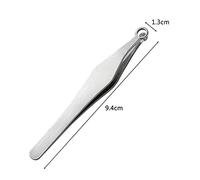 TARSHYRY Stainless Steel Nose Hair Trimmer Tweezers Grooming Scissor Eyebrow Clippers for Men and Women Silver (Picture Payment)