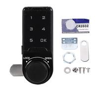 TARSHYRY Touch Digital Password Keypad Cabinet Lock 20mm Black Electronic Anti Theft Drawer Deadbolt Lock Security Code Locker Digital Locker Lock