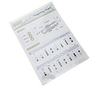 TARSHYRY Trumpet Chord Chart, Premium Art Paper Material Convenient Carrying Suits Perfectly for Students and Beginners (Small chord table (small size))