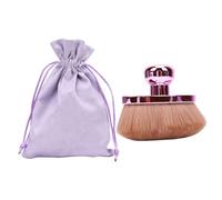 TARSHYRY Ultra Large Body Makeup Brush Oval Synthetic Brush for Liquid Powder Foundation and Self Tanner Ergonomic Handle Travel Pouch (Roseate Gold)