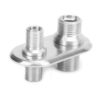 TARSHYRY Universal Billet Aluminum A/C Bulkhead Connector for Hot Rod, 6061-T6 with Polished Finish, Compatible with OEM and Aftermarket Systems, for Classic, Hot Rod, GM Performance and Fit for