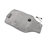 TARSHYRY USB Powered Heated Waist Wrap Adjustable Temperature Fast Heating USB Heating Waist Wrap Pad for Neck Knee Multifunctional Polyester Fiber Insulated Belt for Outdoor (Light Gray)