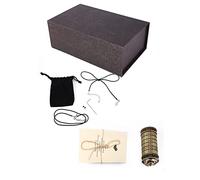 TARSHYRY Vintage Code Lock Ring Holder with Secret Letter Design, Romantic Puzzle Ring Box for S Antique Style Decorative Storage