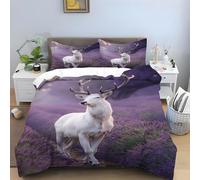 Tarsierra Single Duvet Cover Set - Animal Bedding Sets, Soft Microfibre Quilt Cover, Reversible Duvet Covers with Zipper Closure, 2 Pillow Cases 50x75 cm -Ai2894
