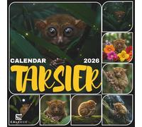 Tarsiers Calendar 2026: Explore Nature’s Secrets with Monthly Planner Featuring Forest Wildlife Images