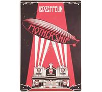 TarSign Led-Zeppelin Mothership Vintage Tin Sign Logo 12 8 inches Advertising Eye-Catching Wall Decoration