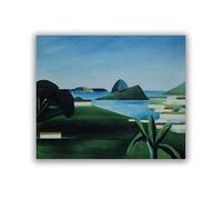 Tarsila do Amaral Art Prints Famous Painting Rio de Janeiro Giclee Print On Canvas Abstract Canvas Wall Art Reproduction Wall Decor 60x75cm Frameless