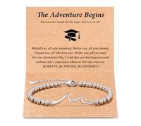 Tarsus Graduation Gifts for Her, Through Waves of Life, Class of 2025, 8th Grade, High School, College, Masters Degree, Graduation Bracelet for Friend Daughter Sister Granddaughter..., average
