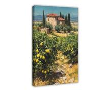 Tarsus Lemon Grove Poster, Turkish Ottoman Farm Canvas Poster Bedroom Decor Landscape Office Room Decor Gift 16x24inch(40x60cm)
