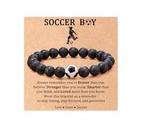 Tarsus Soccer Gifts, Soccer Boy Stuff Christmas Soccer Bracelet Things Gifts for Boys Kids Men Players Team, average, Stone, no gemstone