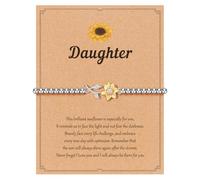 Tarsus Sunflower Gifts for Women, Sunshine|Hope|Optimistic, Sunflower Bracelet Inspirational Gifts for Women Teen Girls Birthday Christmas, average, Stainless Steel, no gemstone