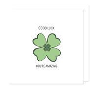 t'art designs - Good Luck Four Leaf Clover You're Amazing Card