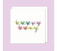 t'art designs - Happy Birthday Rainbow Heart Card Design