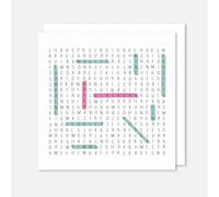 t'art designs - Happy Birthday - Scrabble Drink Inspired - Birthday Card - Pink