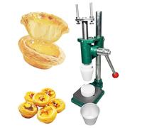 Tart Press Machine - Adjustable Thickness Hand Press Tool for Custard Tarts, Pie Crusts, and Waffle Cones
