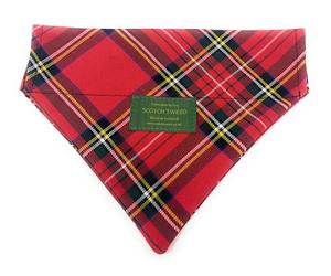 TARTAN BANDANA FOR MEDIUM SIZED DOG - STEWART ROYAL TARTAN