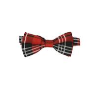 Tartan Bow Ties Costume Decorations - Burns Night Accessories,Scottish Themed Tartan Ties Gifts for Burns Night Themed Party,Red Striped Tie Fancy Dress Accessory Makeup for Robert Burns Supper