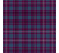 Tartan Cake Decoration - A4 Rectangle - Edible Icing or Wafer - Navy Burgundy Plaid Cake Topper by Deb's Kitchen Cakes - Scotland Scottish Highland Sheet (Edible Wafer)